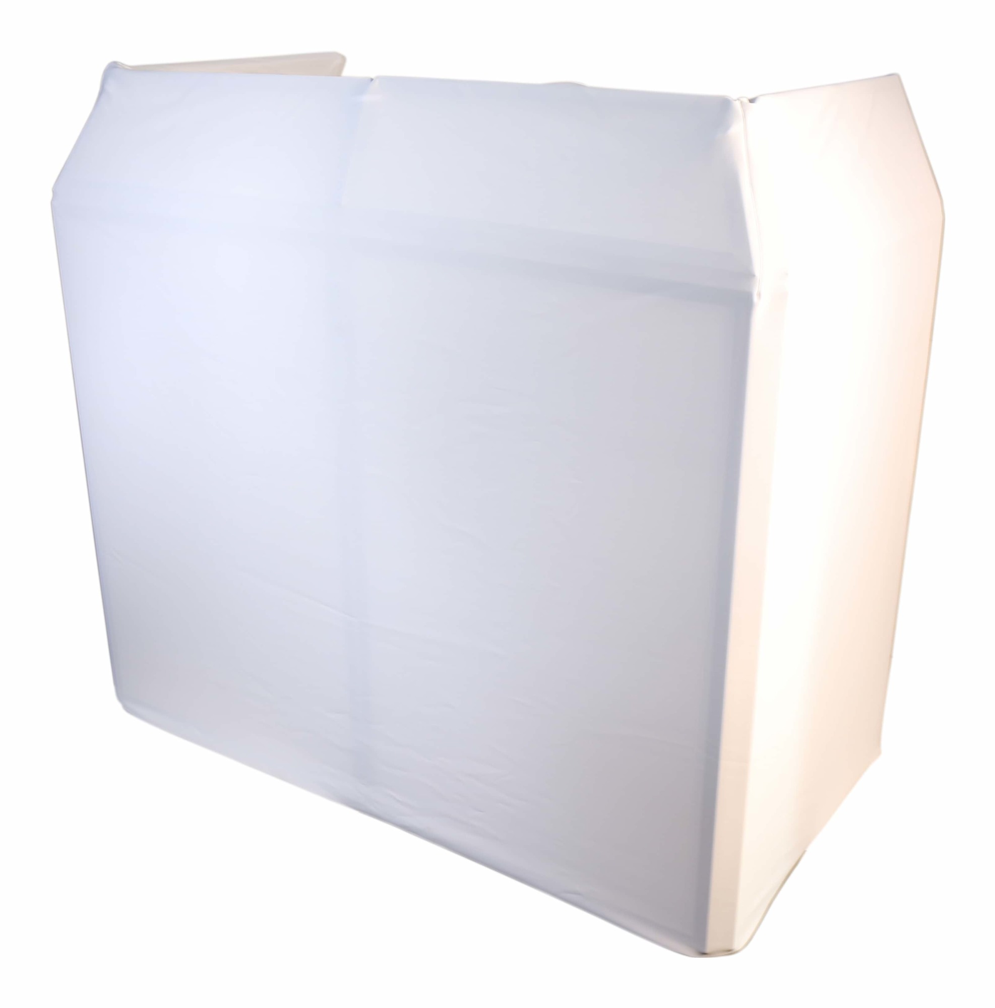 DJ Booth with white or black stretch cover